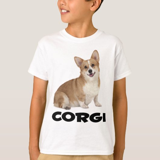 ペンブロークウェルシュコーギー子犬の少年 Tシャツ (正面)