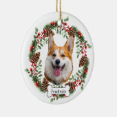 ペンブロークウェルシュコーギー犬 セラミックオーナメント (右)