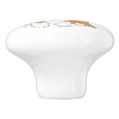 ペンブロークウェルシュコーギー犬 セラミックノブ (側面)