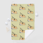 ペンブロークウェルシュコーギー眠っている犬の恋人ZZZペット ゴルフタオル (インサイチュ)