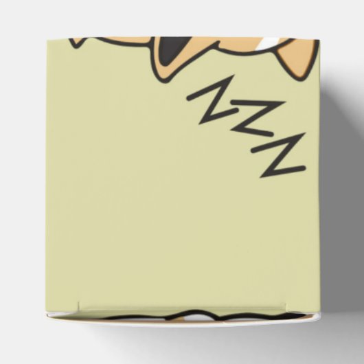 ペンブロークウェルシュコーギー眠っている犬の恋人ZZZ フェイバーボックス (上部)