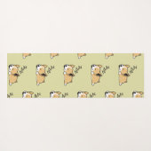 ペンブロークウェルシュコーギー眠っている犬の恋人ZZZ ヨガマット (裏面(横))