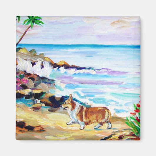 ペンブロークウェルシュコーギー磁石 マグネット (正面)