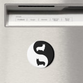 ペンブロークウェルシュコーギー陰陽 マグネット (インサイチュ (食洗機))