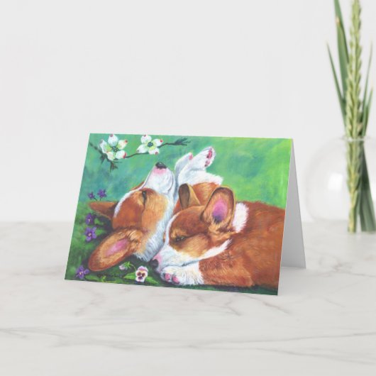 ペンブロークウェルシュコーギー カード (正面)