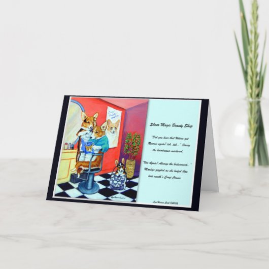 ペンブロークウェルシュコーギー カード (正面)