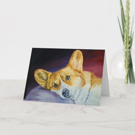 ペンブロークウェルシュコーギー カード (正面)