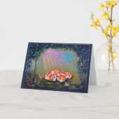 ペンブロークウェルシュコーギー カード (黄色い花)