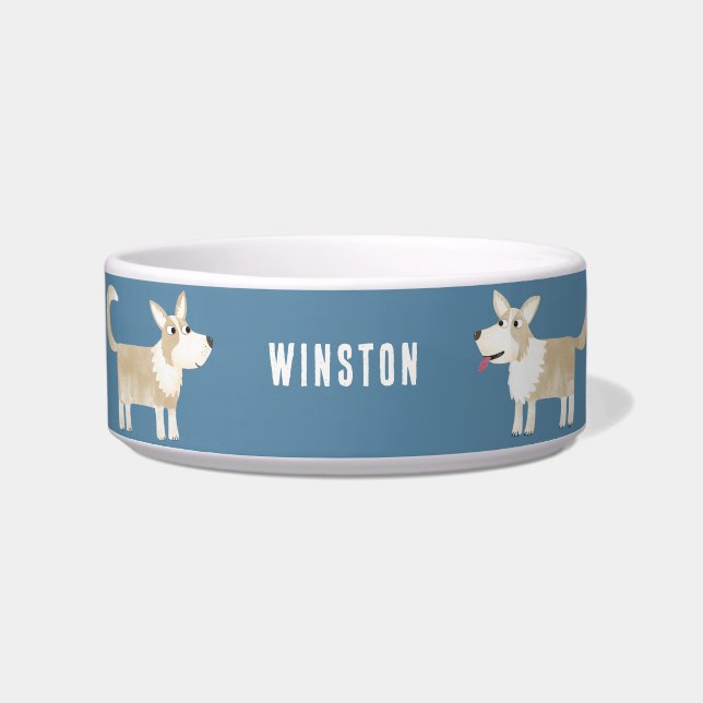 ペンブロークウェルシュコーギー パーソナライズされた ボウル (正面)