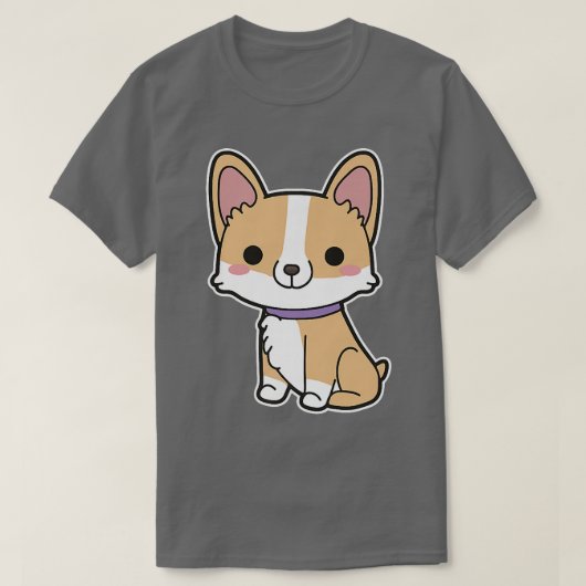 ペンブロークウェルシュコーギー  Tシャツ (デザイン正面)