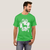 ペンブロークウェルシュコーギーSt patricks day犬の恋人の男性 Tシャツ (正面フル)