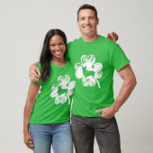 ペンブロークウェルシュコーギーSt patricks day犬の恋人の男性 Tシャツ (ユニセックス)