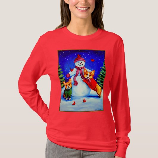 ペンブロークウェルシュコーギーTシャツ Tシャツ (正面)