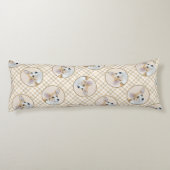 ペンブローク絵を描ウェルシュコーギーズ赤オリジナルドッグアート ボディピロー (裏面)