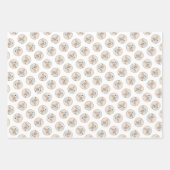 ペンブローク絵を描ウェルシュコーギーズ赤オリジナルドッグアート ラッピングペーパーシート (正面2)