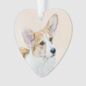 ペンブローク絵画ウェルシュコーギーズ – オリジナルドッグアート オーナメント (正面)