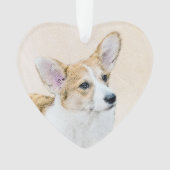 ペンブローク絵画ウェルシュコーギーズ – オリジナルドッグアート オーナメント (正面)