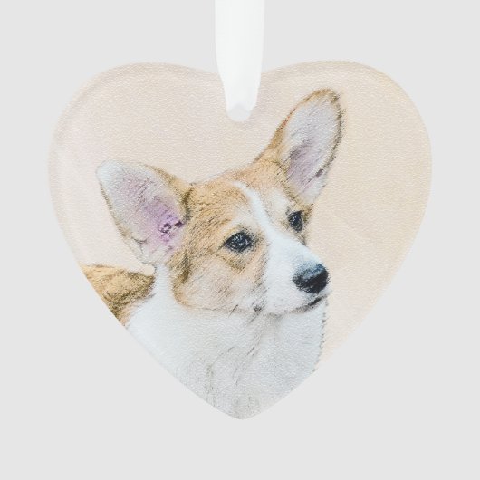 ペンブローク絵画ウェルシュコーギーズ – オリジナルドッグアート オーナメント (正面)