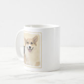 ペンブローク絵画ウェルシュコーギーズ – オリジナルドッグアート コーヒーマグカップ (正面左)