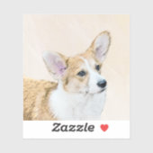 ペンブローク絵画ウェルシュコーギーズ – オリジナルドッグアート シール (シート)