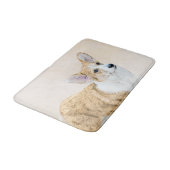 ペンブローク絵画ウェルシュコーギーズ – オリジナルドッグアート バスマット (アングル)