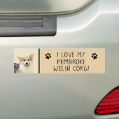 ペンブローク絵画ウェルシュコーギーズ – オリジナルドッグアート バンパーステッカー (車上)
