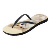 ペンブローク絵画ウェルシュコーギーズ – オリジナルドッグアート ビーチサンダル (アングル)