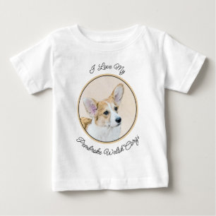 ペンブローク絵画ウェルシュコーギーズ – オリジナルドッグアート ベビーTシャツ