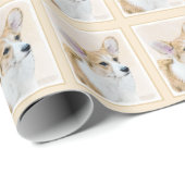 ペンブローク絵画ウェルシュコーギーズ – オリジナルドッグアート ラッピングペーパー (ロールコーナー)