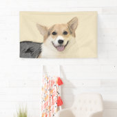 ペンブローク絵画ウェルシュコーギーズ – オリジナルドッグアート 横断幕 (インサイチュ)