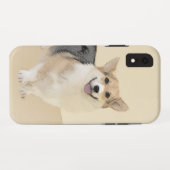 ペンブローク絵画ウェルシュコーギーズ – オリジナルドッグアート Case-Mate iPhoneケース (裏面(横))