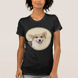 ペンブローク絵画ウェルシュコーギーズ – オリジナルドッグアート Tシャツ