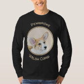 ペンブローク絵画ウェルシュコーギーズ – オリジナルドッグアート Tシャツ (正面)