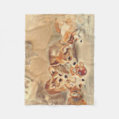 ペンブローク·ウェルシュコーギーズ·パピー フリースブランケット (正面)