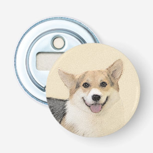 ペンブローク・ウェルシュコーギー絵画ズ・オリジナル・ドッグ・アート 栓抜き