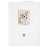 ペンブローク・ウェルシュ・コーギーの絵画 - オリジナルの犬の芸術 (裏面)