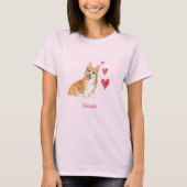 ペンブローク・ウェルシュ・コーギー オーダーメイドの犬グッズ Tシャツ (正面)