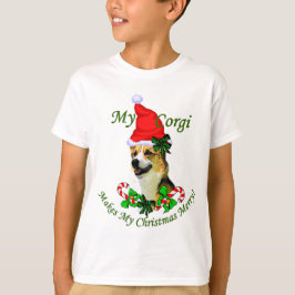 ペンブローク・ウェルシュ・コーギー クリスマスギフト Tシャツ