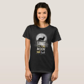 ペンブローク・ウェルシュ・コーギー 愛をこめて月へ Tシャツ (正面フル)
