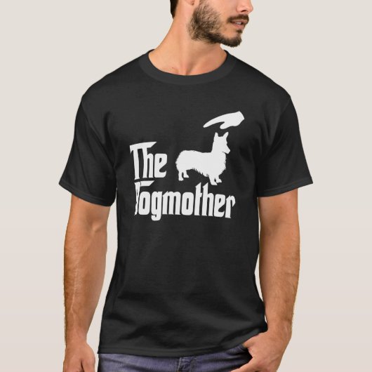 ペンブローク・ウェルシュ・コーギー The Dogmother 犬 Tシャツ (正面)