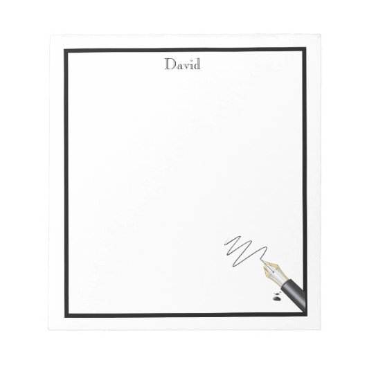 ペンモノグラムのノートパッド ノートパッド (正面)