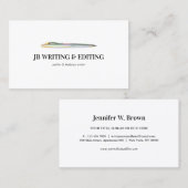 ペンライターのブロガーGreen Yellow Ball 名刺 (正面/裏面)