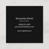 ペンロゴフリーランスのライターと書道のライター スクエア名刺 (裏面)