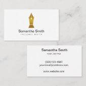 ペンロゴフリーランスのライターと書道のライター 名刺 (正面/裏面)