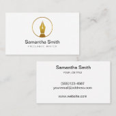 ペンロゴフリーランスのライターと書道のライター 名刺 (正面/裏面)