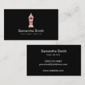 ペンロゴフリーランスのライターと書道のライター 名刺 (正面/裏面)