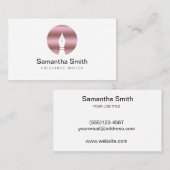 ペンロゴフリーランスのライターと書道のライター 名刺 (正面/裏面)