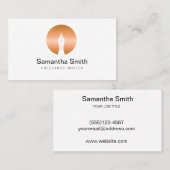 ペンロゴフリーランスのライターと書道のライター 名刺 (正面/裏面)