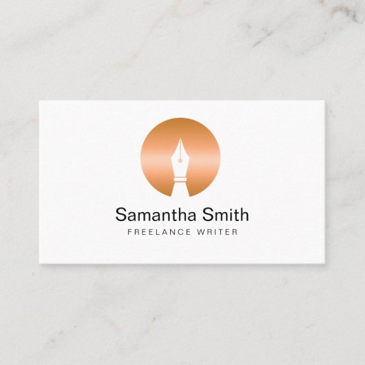 ペンロゴフリーランスのライターと書道のライター 名刺 (正面)