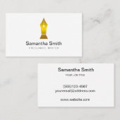 ペンロゴフリーランスのライターと書道のライター 名刺 (正面/裏面)